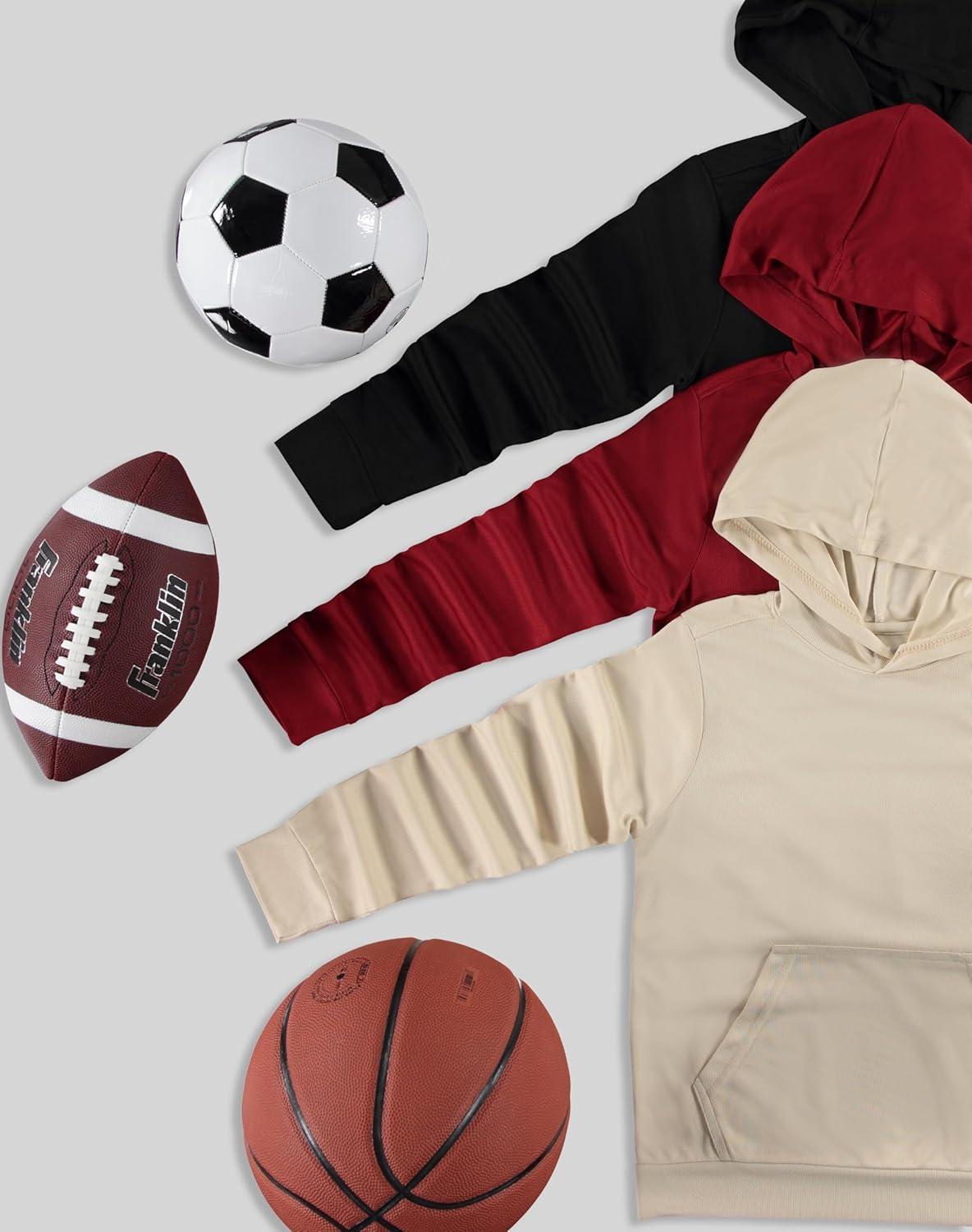 imagePURE CHAMP 3 Pack Mesh Boys Hoodies Active Athletic Quick Dry Pullover Hoodies For Boys Essentials Hoodie Lightweight 420Set 5