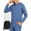 imagePURE CHAMP 3 Pack Mesh Boys Hoodies Active Athletic Quick Dry Pullover Hoodies For Boys Essentials Hoodie Lightweight 420Set 2