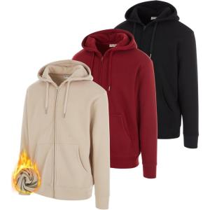 PURE CHAMP 3 Pack Fleece Hoodies for Men Long Sleeve Essentials Hoodie Cotton Active Athletic Workout Sweatshirts for Men(Set10)