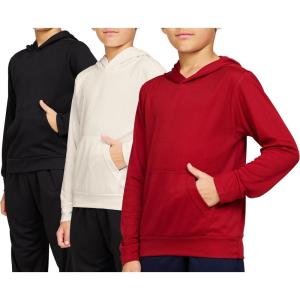 PURE CHAMP 3 Pack Mesh Boys Hoodies Active Athletic Quick Dry Pullover Hoodies For Boys Essentials Hoodie Lightweight 4-20(Set 5)