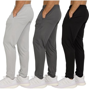 PURE CHAMP 3 Pack Mens Sweatpants with Zipper Pockets & Drawstring Light Weight Fitness Clothing Mesh Workout Joggers for Men
